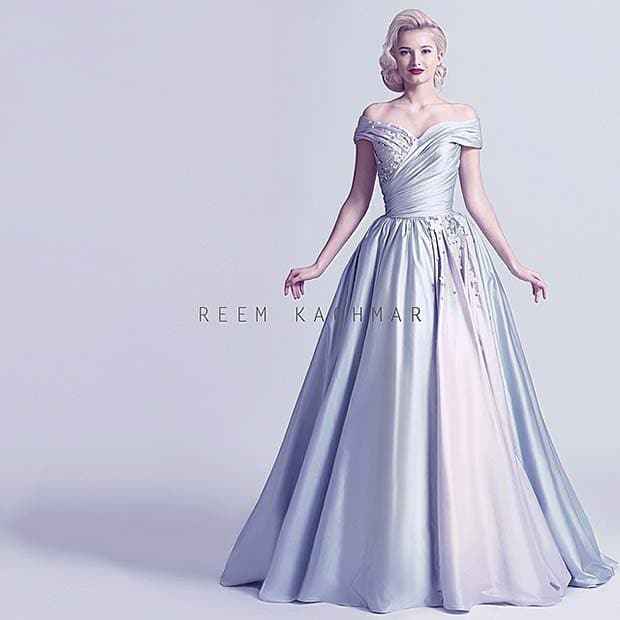 Vintage Silver Wedding Dress