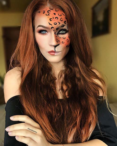 Half Cat, Half Glam Makeup