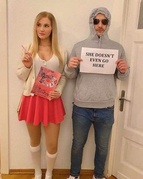 halloween costumes diy couples mean girls "she doesn't even go here"