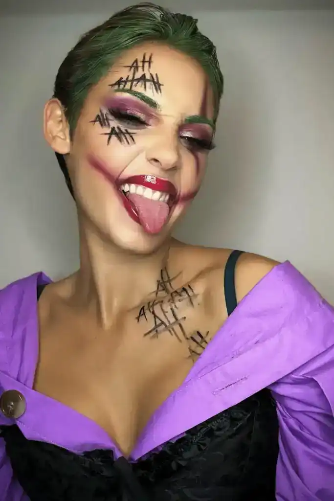 Chaotic Good Joker makeup look