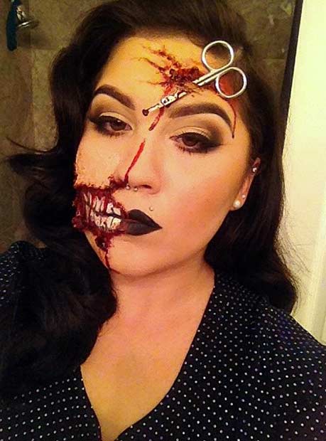 Simple SFX Scary Halloween Makeup