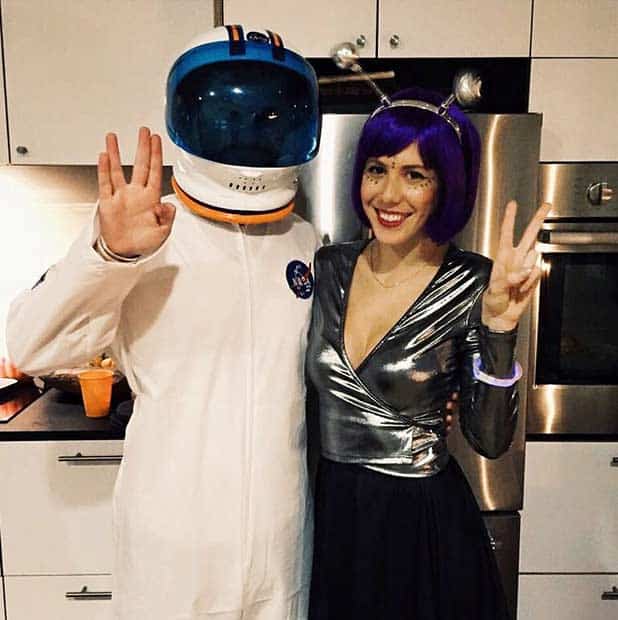 Astronaut Alien DIY Couple Halloween Costume