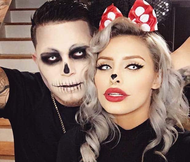 Skeleton Halloween Couples Costume Idea