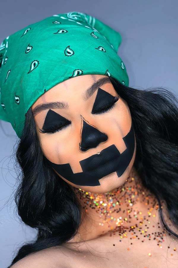 Jack-o'-Lantern Makeup Look