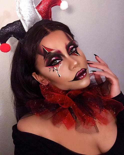 Jester Makeup and Costume Idea