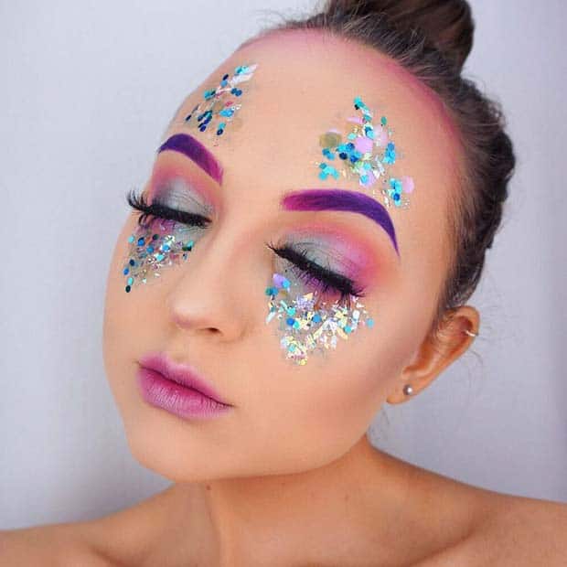 Vibrant Halloween Makeup for Pretty Halloween Makeup Ideas