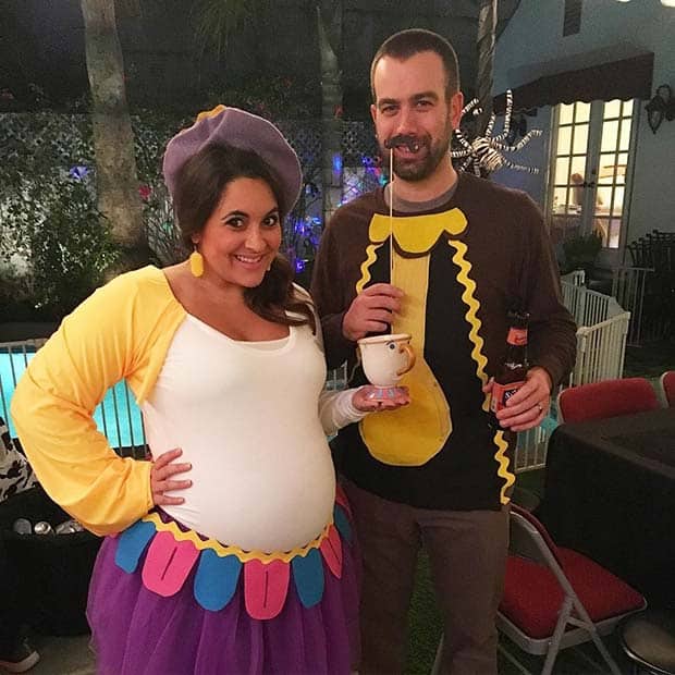 Mrs Potts Costume for Halloween Costumes for Pregnant Women