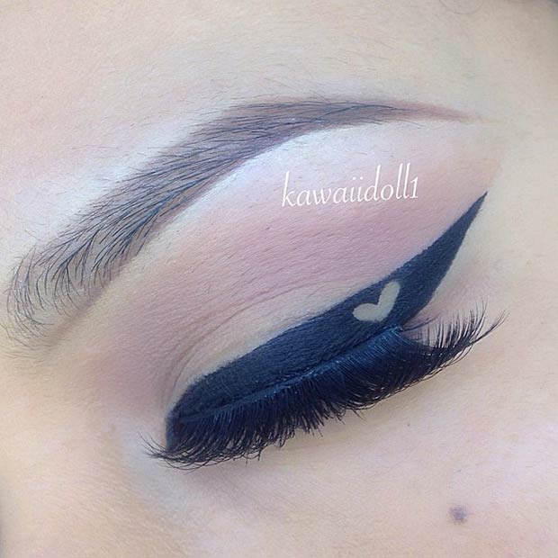 Black Eyeliner with a Heart