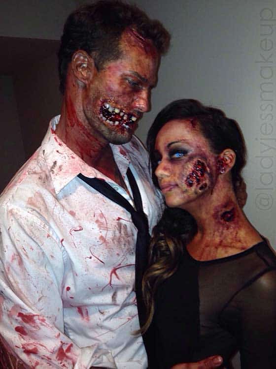 Scary Zombie Couple Halloween Costume