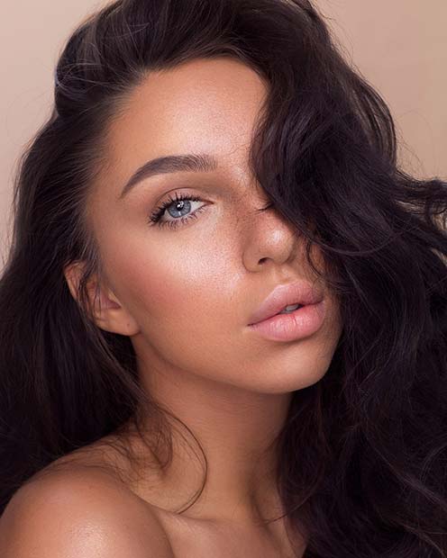 Light Masacara and Lip Color
