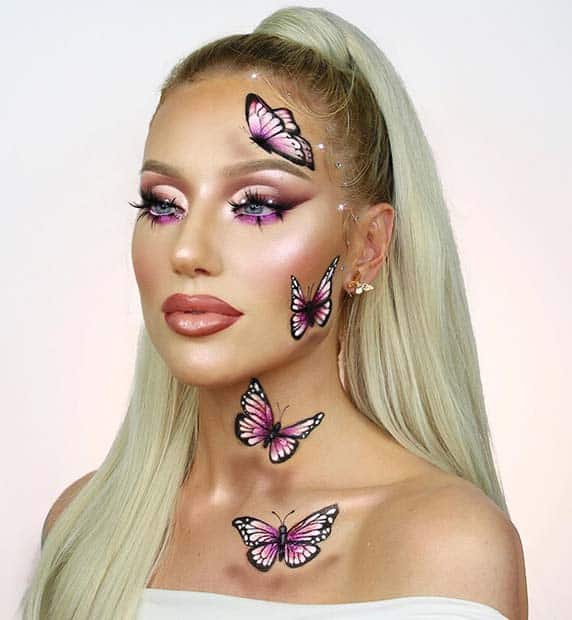 Magical Purple Butterflies