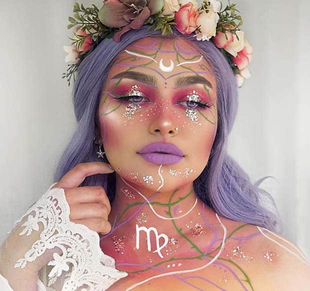 Magical Virgo Makeup For Halloween