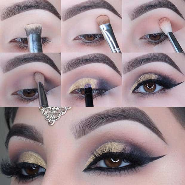 Step by Step Makeup Tutorial for New Years Eve