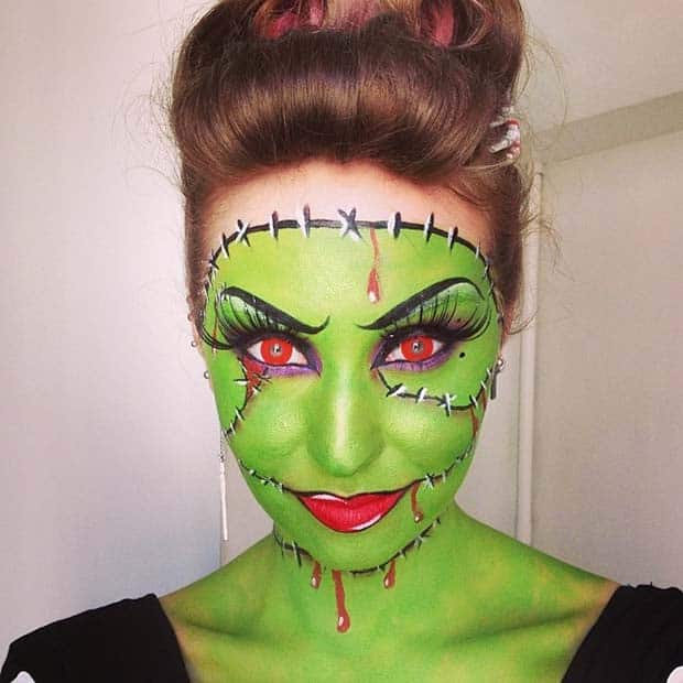 Frankenstein Makeup for Cute Halloween Makeup Ideas