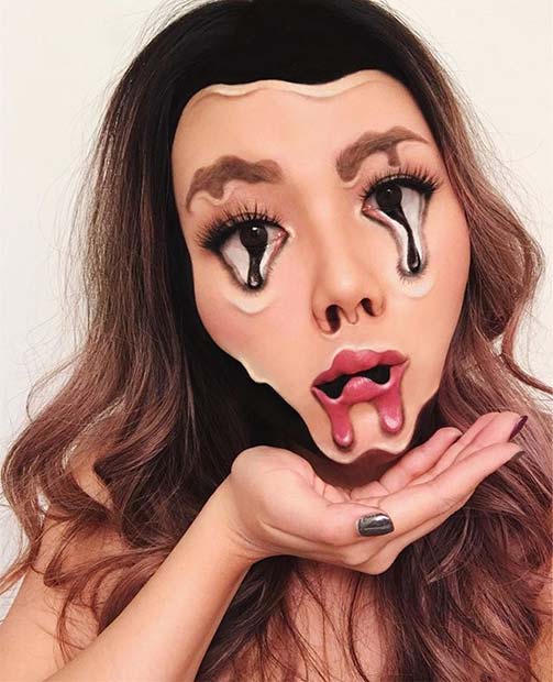 Melting Makeup for Mind-Blowing Halloween Makeup Looks