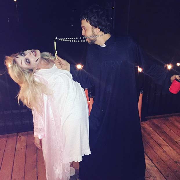 Scary Couple Exorcist Costume Idea for Halloween