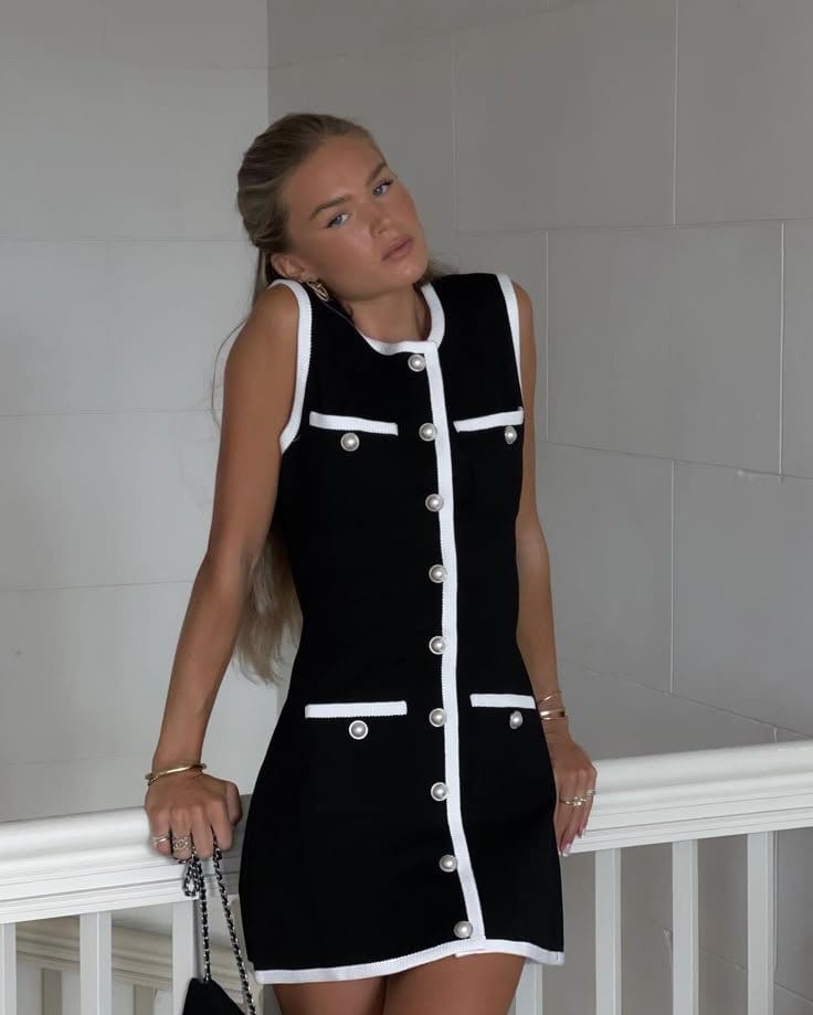 Monochrome Dress Design