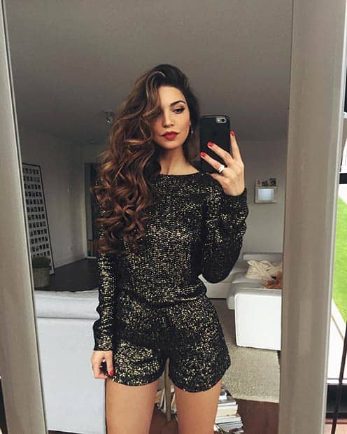 Dark Green Short Jumpsuit for NYE