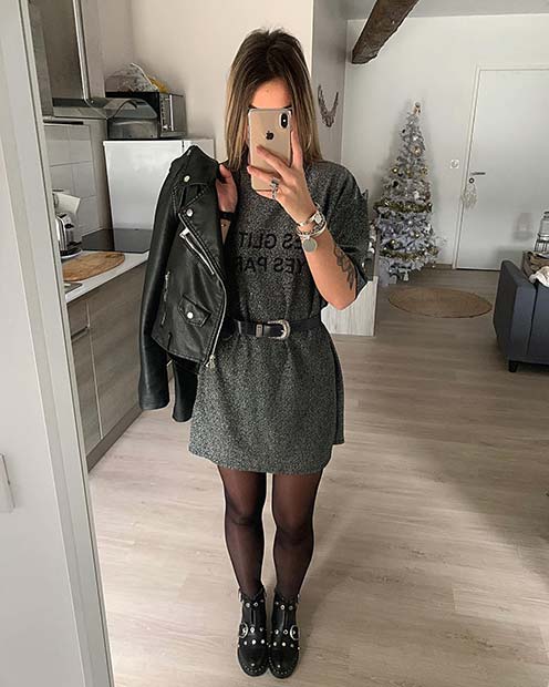 Oversized T-Shirt Dress