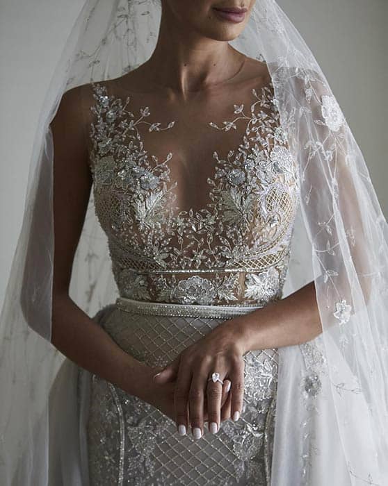 Glamorous See Through Wedding Dress
