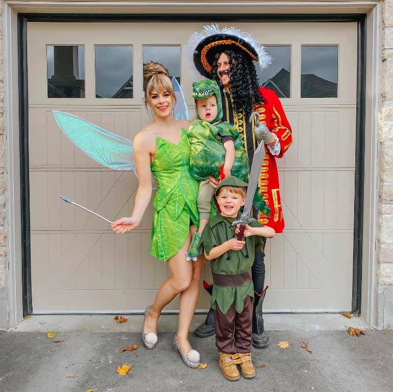 Peter Pan Family Costumes with Toddler Crocodile