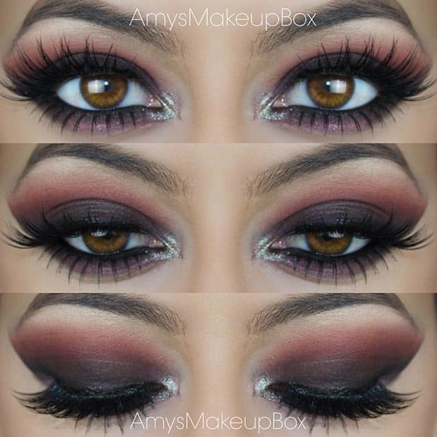 Dark Smokey Eye with Pinks and Purples