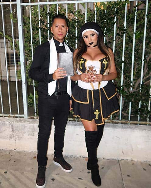 Priest and a Nun Halloween Costumes