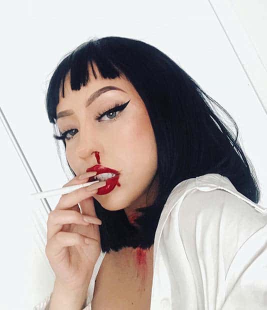 Easy Pulp Fiction Makeup Idea
