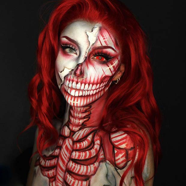 Red Skeleton Illusion
