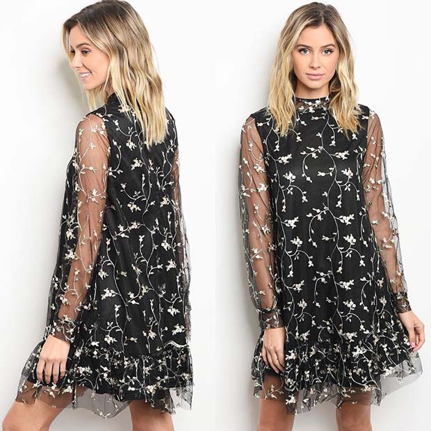 Romantic Dress Outfit Idea