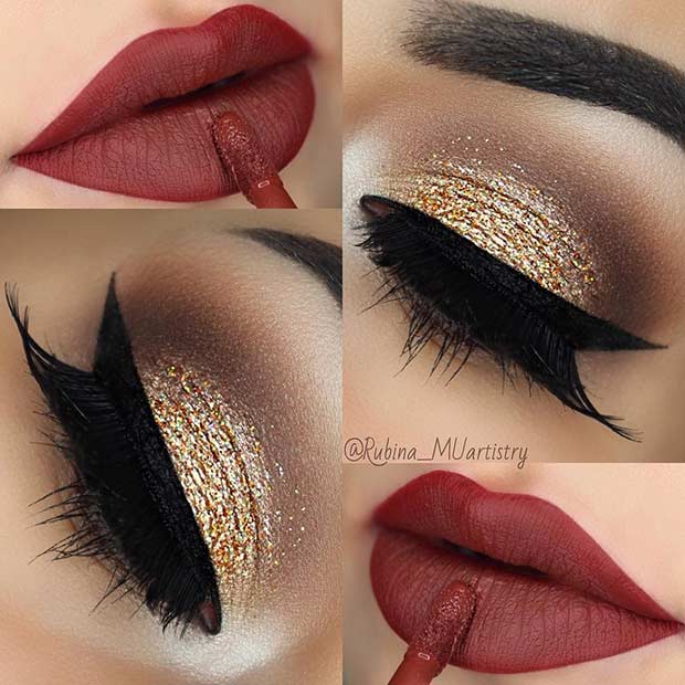 Simple Festive Makeup Idea
