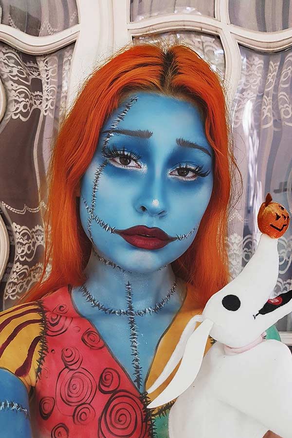 Sally Halloween Makeup Idea