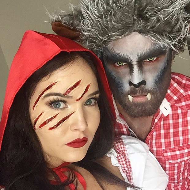 Little Red Riding Hood and Wolf Couples Halloween Costume