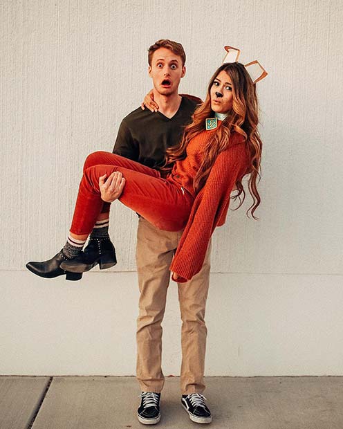 Scooby Doo and Shaggy Couples Halloween Costume