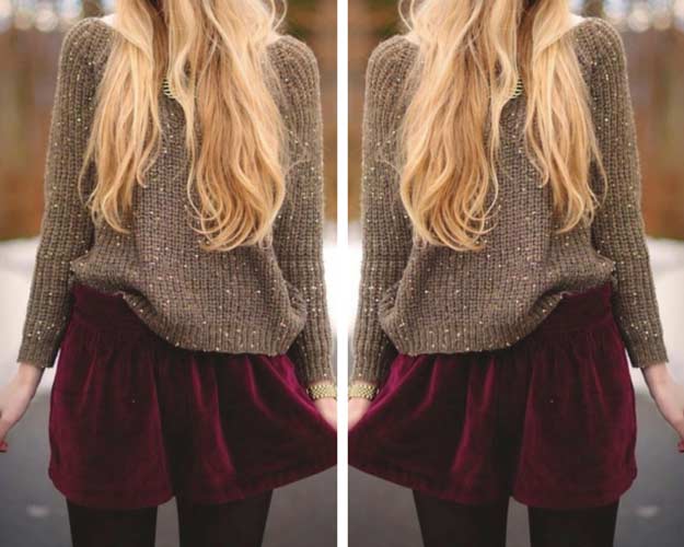 Sequin Burgundy Holiday Outfit