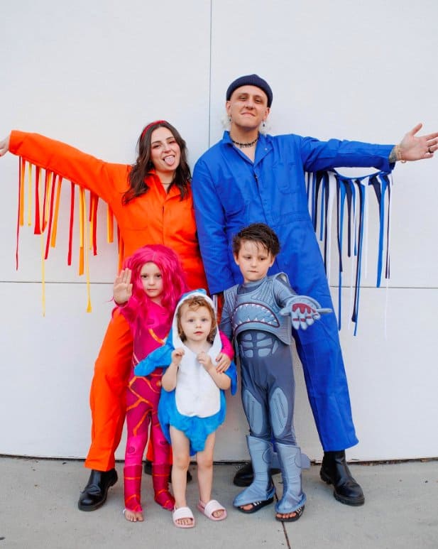 Shark Boy and Lava Girl Family Costumes