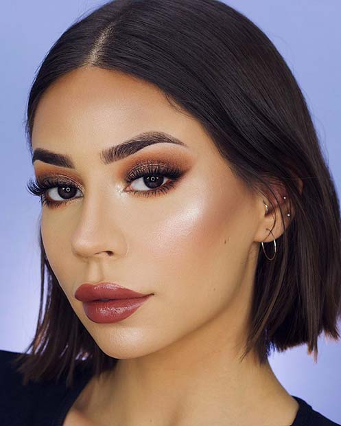 Smokey Eyes and Glossy Lips