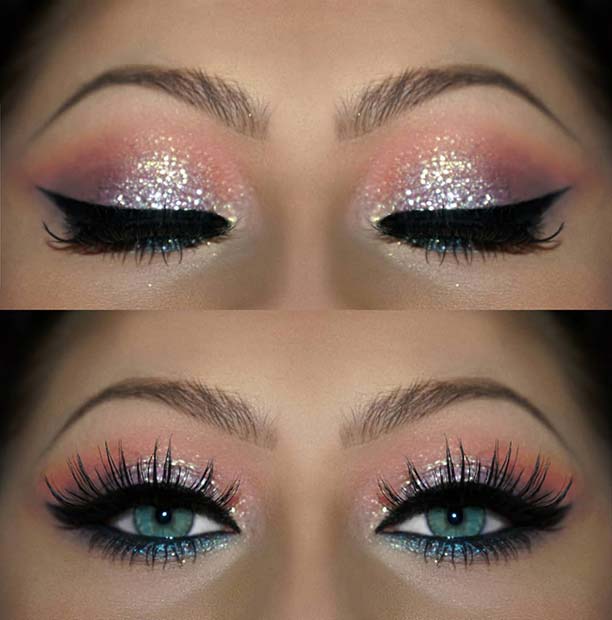 Colorful NYE Makeup Look