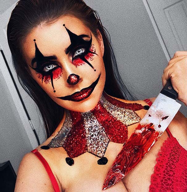 Sparkly Killer Circus Clown
