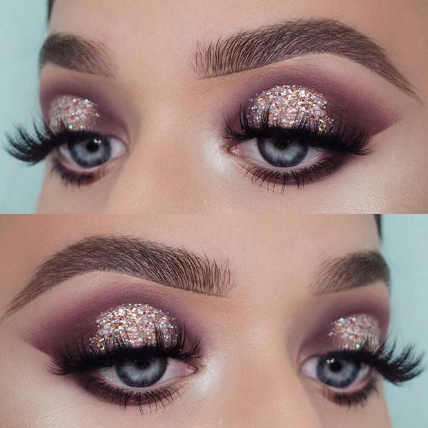 Sparkly Smokey Eye Makeup