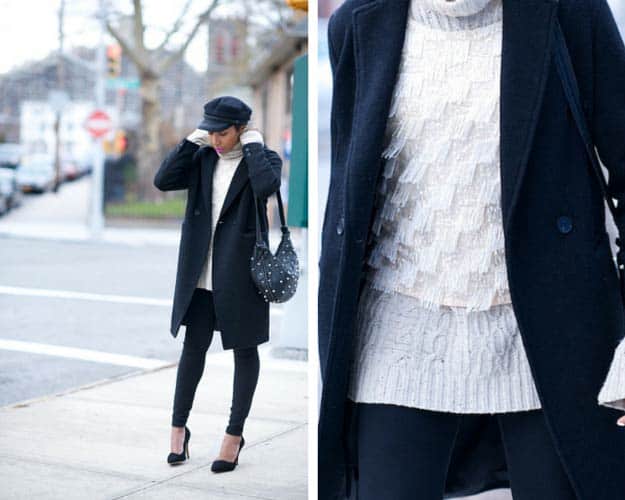 Sparkly Sweater Winter Outfit