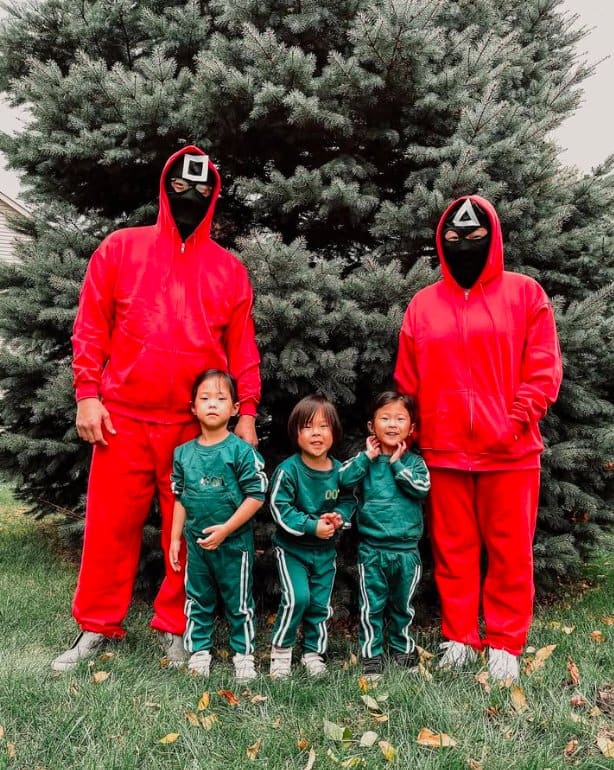 Squid Game Red Guards and Green Tracksuits