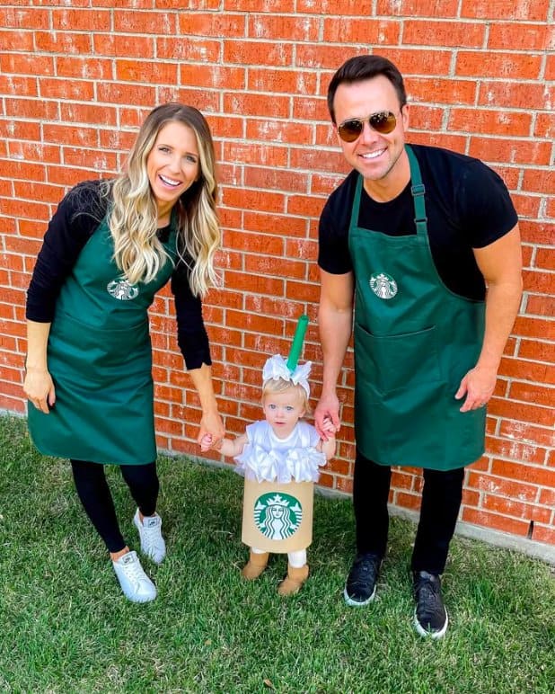 Starbucks Barista and Coffee Drink Family Costume