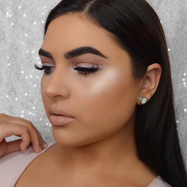 Simple Natural Makeup Idea for Prom