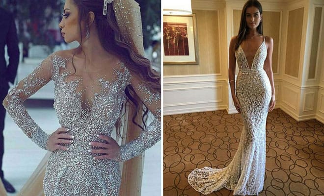 Elegant beaded bridal gowns for modern brides showcasing unique wedding dress styles and inspiration.