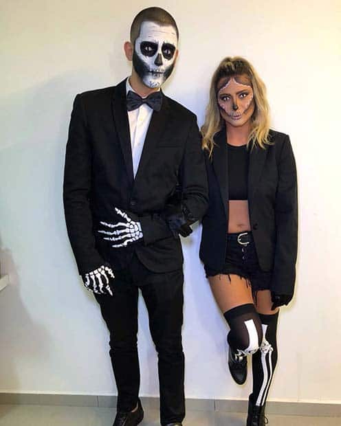 Skeleton Couple Costume