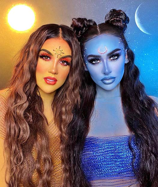 Sun and Moon Goddesses