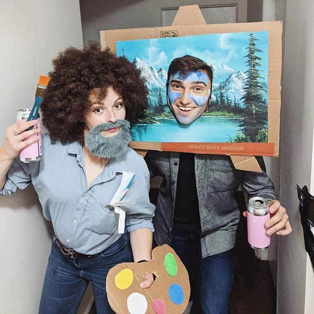 Bob Ross Couples Halloween Costume Idea