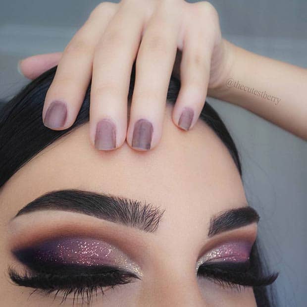 Dramatic Smokey Cut Crease Look for Brown Eyes
