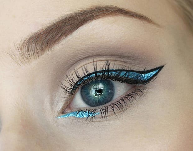 Black and Turquoise Eyeliner